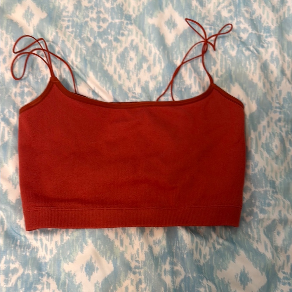Gilly hicks crop top with lace back size small